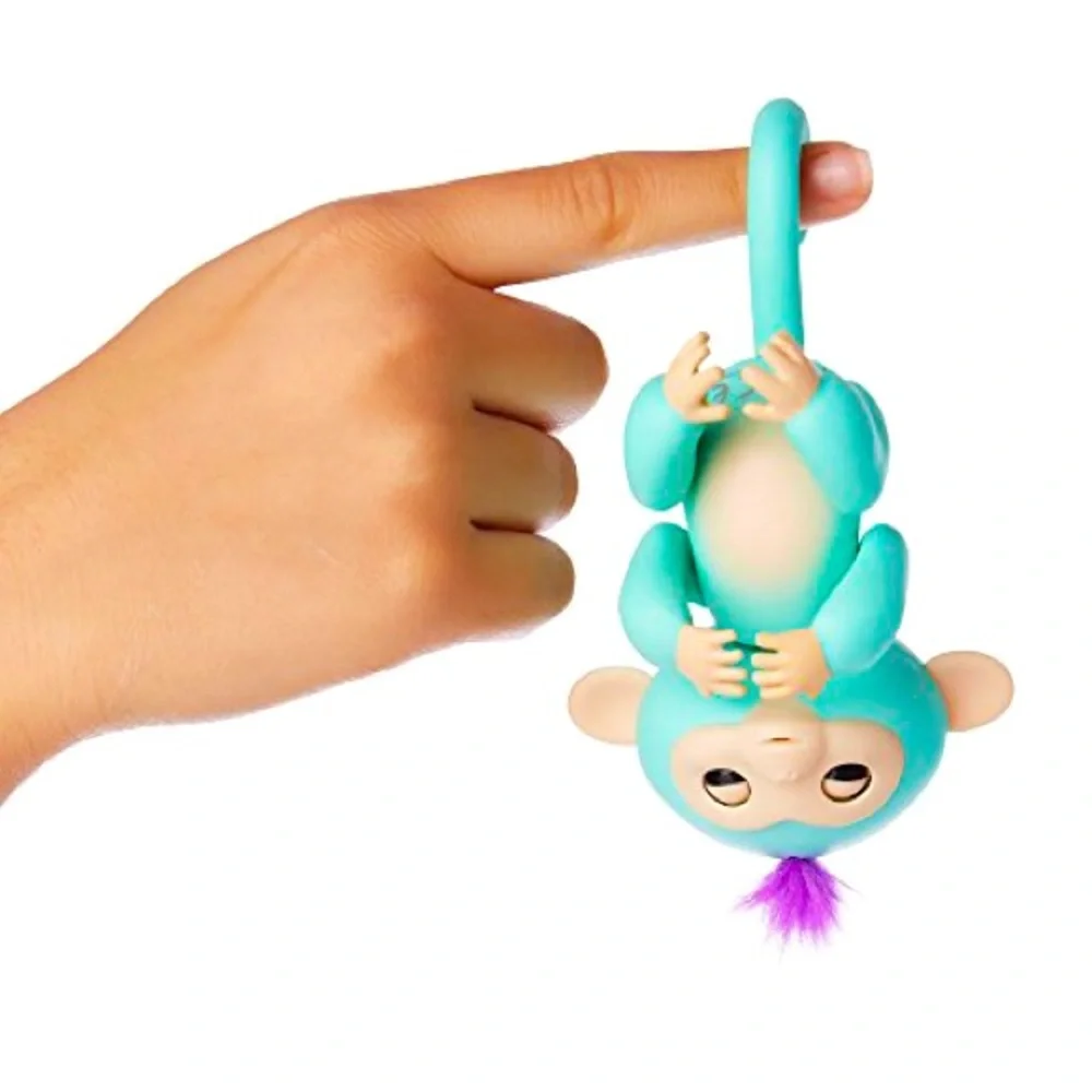 Fingerlings - interactive baby monkey - zoe (turquoise with purple hair) NEW!!! - Picture 4 of 7